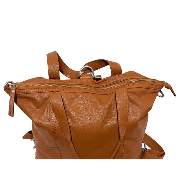 Genicci Leather Backpack Tablet Compartment Adjustable Convertible 100% Leather - Picture 4 of 16